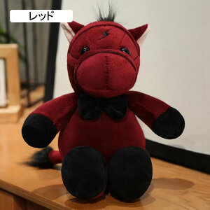 うま 馬 ぬいぐるみ ウマ 抱き枕 小さい リアル 抱きまくら かわいい 添い寝枕 うまふわふわ インテリア 置物 小さい リアル 誕生日 記念日 クリスマス ウマ プレゼント ブラック おもちゃ 縫