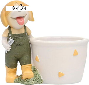 オシャレな置き物 カントリー レジン製 おきもの 多肉容器 面白いオブジェ F 癒し 庭オブジェ レジン製 インテリア雑貨 ディスプレイ 多肉植物ポット 観葉植物 植木鉢 ガーデンオーナメント