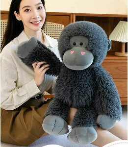抱き枕 クッション 背もたれ ゴリラ ぬいぐるみ 大きい 柔らか 可愛い 萌え萌え プレゼント用 おもちゃ 癒し系 動物 縫い包み 昼寝枕 やわらか ブラック 可愛い ギフト リラックス サプライ
