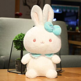 うさぎ 抱きまくら ふわふわ ウサギ 添い寝 柔らか 人形 かわいい 大きい ソフト 柔らかい プレゼント おもちゃ 彼氏 彼女 抱き枕 縫い包み 女の子 男の子 動物 誕生日 贈り物 ブルー 癒し