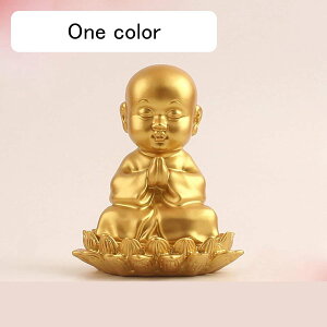 僧侶 置物 樹脂製 高さ11cm ミニチュア仏像 神像 飾り お坊さん彫像 我が家のお坊さん 瞑想 卓上置物 縁起物 美術品 風水グッズ