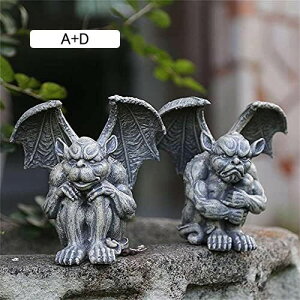 ガーデンオーナメント 悪魔 置物 多肉植物の守護者 ガーデニング 雑貨 ガーデンオブジェ セメント 飾り インテリア アウトドア 部屋 庭 デコレーション おしゃれなデザイン かわいい プレゼ