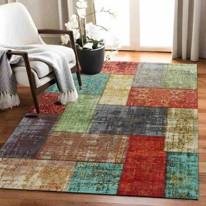 モロッカン カーペット ペルシャマット 大判 ラグ モロッコラグ 北欧 長方形 ブラック 白黒 灰 豪華 ヨーロピアン おしゃれ 160*230cm モダン 宮廷風 ラグカーペット 床暖房 ホットカー