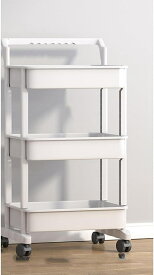 キッチンワゴン キッチンラック 3段 収納ワゴン 隙間ワゴン 収納棚 収納ラック キッチン収納棚 収納 キッチンワゴン キャスター付き 可動棚 ローリングラック 小物収納 台所 トイレ収納 調味料収納