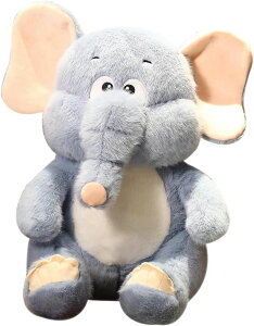 ゾウ ぬいぐるみ 抱き枕 動物 象 もちもち 大きい もこもこ かわいい ねむねむ 肌触り良い 癒し系 柔らか 添い寝 昼寝 22cm 気持ちい ブル─ グッズ 寝かしつけ 可愛い お正月 クリスマス