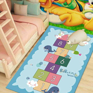 プレイマット カーペット 道路交通 色 柄 子供ゲームマット 遊びマット 防音 防汚 数字 誕生日 プレゼント オールシーズン ベビーや子供の部 洗える 大きいサイズ 60*90cm 遮音 防ダニ 洗