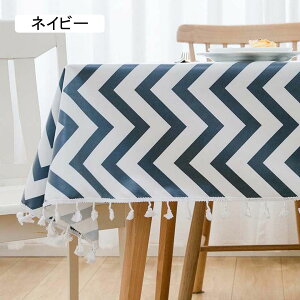 テーブルクロス 撥水 北欧風 おしゃれ イエロー タッセルエッジ 食卓カバー 正方形 120x120cm 家庭用 店舗用 はっ水 汚れ防止 布 マルチクロス テーブルカバー テーブルマット ポリエステ