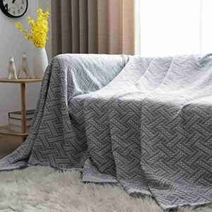 ソファカバー 北欧風 マルチカバー 多機能 ソファーかばー 和風 おしゃれ 保護カバー ほこり 爪とぎ 汚れ キズ防止 230*275cm 洗える 犬猫用シート 毛布 防塵 夏 スリップ 子供 ソファー ブラン