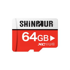 【ケース付き！】SHINPUR microSDカード 64GB Class10 2年保証 UHS-I U3 SD変換アダプタ付き マイクロSD microSDXC クラス10 SDカード Nintendo Switch スイッチ ギフト