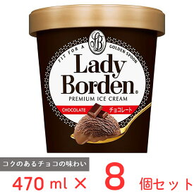 [アイス] ロッテ レディーボーデン パイント チョコレート 470ml×8個