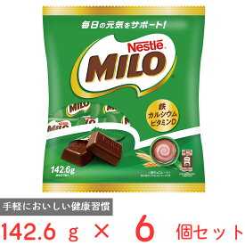 ネスレ日本 ネスレ ミロ ビッグバッグ 142.6g×6個 ミロ チョコレート スナック 鉄 カルシウム ビタミンD 大容量 お徳用 お菓子 ばら撒き 個包装 こども おやつ 推奨 まとめ買い