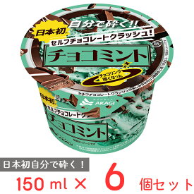 [アイス] 赤城乳業 セルフチョコレートクラッシュチョコミント 150ml×6個