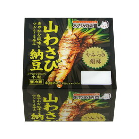 [冷蔵] タカノフーズ おかめ納豆 やみつき薬味 山わさび納豆 たれ・山わさび加工品付 40g×3P