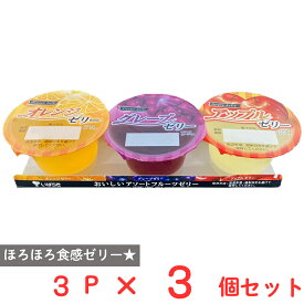 [冷蔵] 茨城乳業 アソートフルーツゼリー 70g×3個×3個