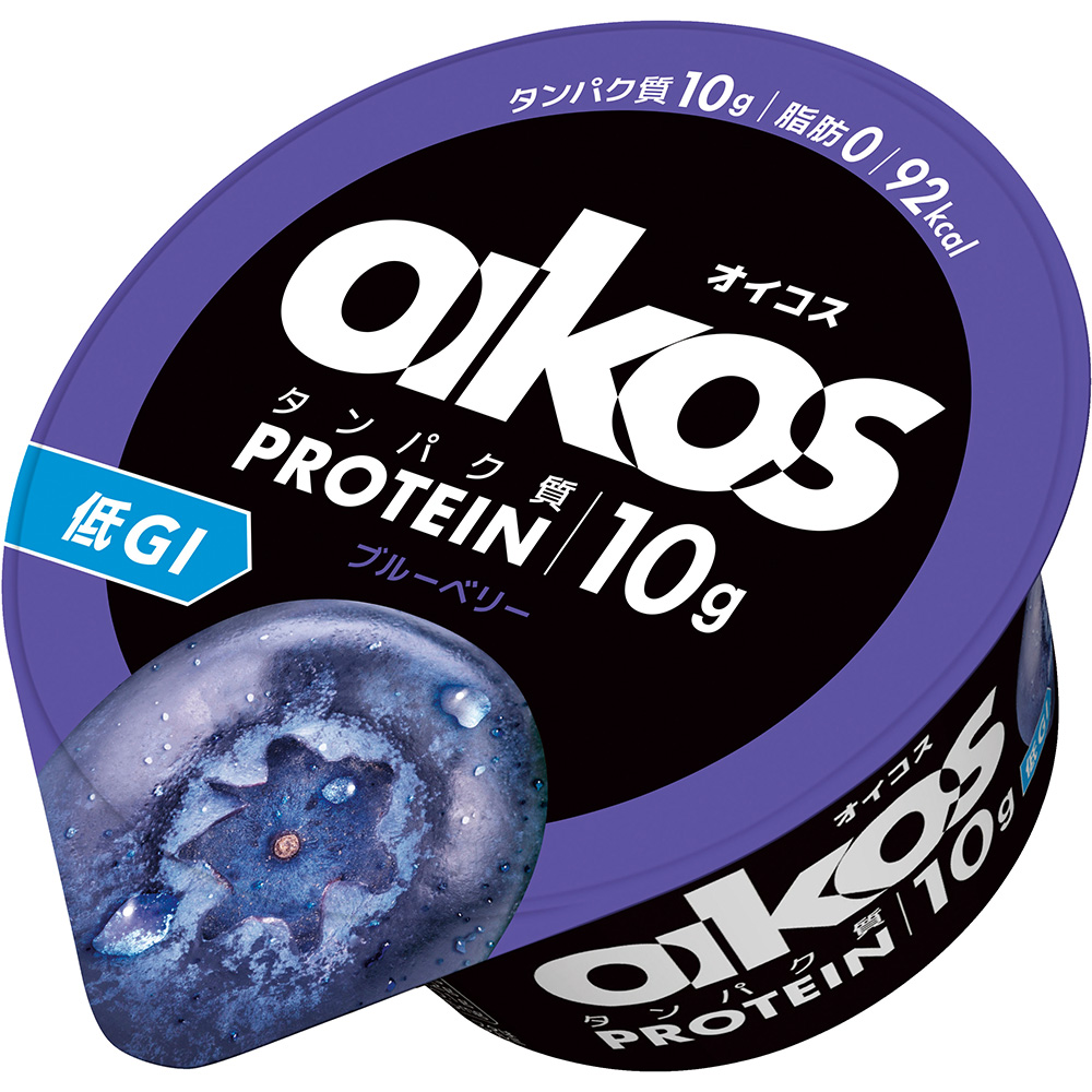 [冷蔵] オイコス 脂肪０ ブルーベリー ヨーグルト 高タンパク質 113g×6個 OIKOS プロテイン たんぱく質 低GI 高たんぱく 低糖質 食品