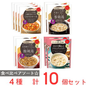 からだスマイルプロジェクト レトルトスープ 食べ比べ アソートセット 10個 洋食 洋風 惣菜 おかず 簡単 時短 手軽 スープ 惣菜 洋食 おかず お弁当 軽食 レトルト レンチン 湯煎 時短 手軽 簡単 美味しい