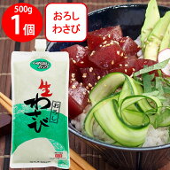 [冷蔵]テーオー食品 しぼり出し生おろしわさび 500g