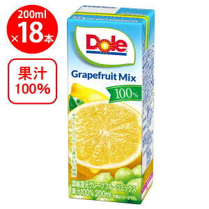 󃁃O~N Dole O[vt[c~bNX 200ml×18{