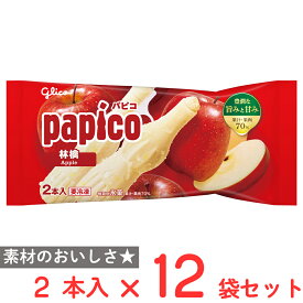[アイス] 江崎グリコ パピコ 林檎 160ml×12袋