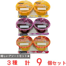 [冷蔵] 茨城乳業 フルーツゼリー アップル グレープ オレンジ 3種 各2P ×3個 合計18P