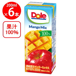 ��󃁃O�~���N Dole �}���S�[�~�b�N�X 200ml×6�{