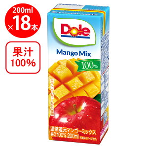 雪印メグミルク Dole マンゴーミックス 200ml×18本
