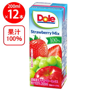 ��󃁃O�~���N Dole �X�g���x���[�~�b�N�X 200ml×12�{