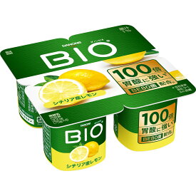 [冷蔵] ダノンビオ シチリア産レモン ヨーグルト 75gx4×3個 BIO 乳酸菌 カルシウム フルーツ おやつ カップ
