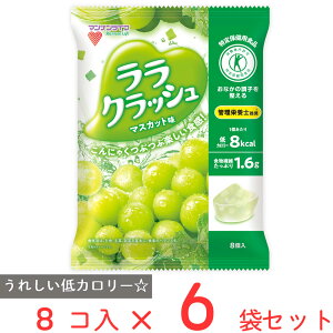 マンナンライフ 蒟蒻畑ララクラッシュマスカット味 24g×8個×6袋