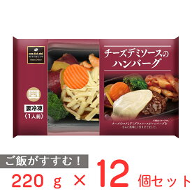 [冷凍] 阪急デリカアイ チーズデミソースのハンバーグ 220g×12個 冷凍惣菜 惣菜 総菜 おかず お弁当 おつまみ 軽食 冷凍 冷食 時短 手軽 簡単 電子レンジ 美味しい