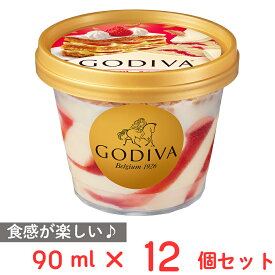 [アイス] ゴディバ ストロベリーミルフィーユ 90ml×12個
