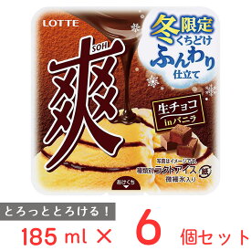 [アイス] ロッテ 爽　生チョコinバニラ 185ml×6個