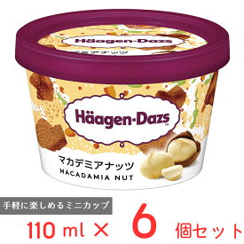 [アイス] ハーゲンダッツ ミニカップ マカデミアナッツ 110ml×6個