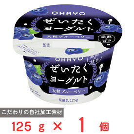 [冷蔵] オハヨー乳業 ぜいたくヨーグルト 大粒ブルーベリー 125g
