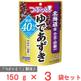 はごろもフーズ つぶッと！ゆであずき 糖質オフ(パウチ) 150g×3袋