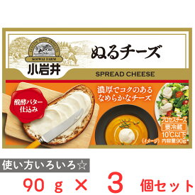 [冷蔵] 小岩井乳業 小岩井 ぬるチーズ 90g×3個