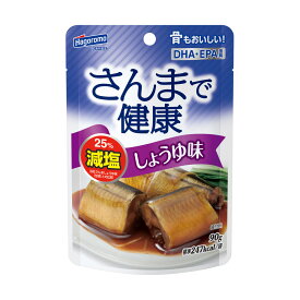 はごろもフーズ さんまで健康しょうゆ味パウチ 90g×6個 サンマ 秋刀魚 醤油煮 骨まで食べれる 惣菜 魚 DHA EPA 鯖缶 レトルト パウチ おかず おつまみ