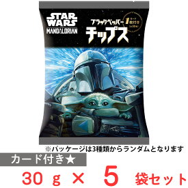 スターウォーズ マンダロリアン ブラックペッパーチップス 30g(カード付) ×5袋
