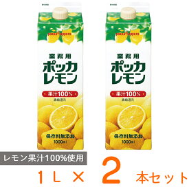 ポッカ 業務用ポッカレモン 1L×2個