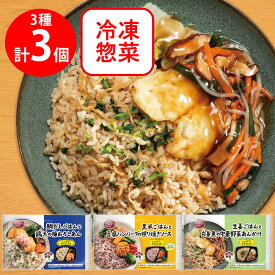 [冷凍] ワンプレートデリ ワンプレート3種×各1 計3個 冷凍弁当 主食おかずセット