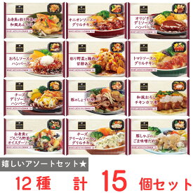 [冷凍] 阪急デリカ 冷凍総菜セット 12種 (15個セット) 白身魚と彩り野菜の和風あんかけ オニオンソースのグリルチキン オリジナルデミソースのハンバーグ 白身魚とごろごろ野菜のオイスターソース 彩り野菜と鶏肉の甘酢あん和風おろしチキンカツ煮 豚のしょうが焼 他