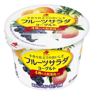 [冷蔵]北海道乳業 フルーツサラダヨーグルト 130g×6個