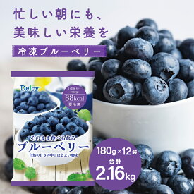 [冷凍] Delcy ブルーベリー 2.16kg (180g×12個)