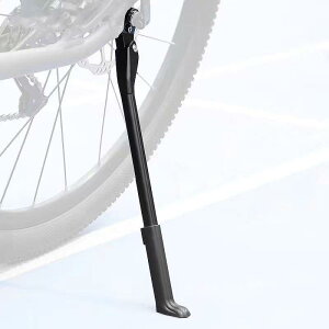自転車キックスタンド 自転車用スタンド バイクサイドスタンド 34~40cm長さ調節可能 超軽量 アルミニウム合金製 簡単取り付け ライトシングルレッグ マウンテンバイク クロスバイク ブラッ