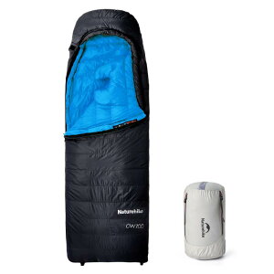Naturehike 寝袋 ダウン 【足伸ばし可能・完全展開可能】-7.9~4.7℃ シュラフ コンパクト 超軽量 冬用 1人用 650FP 封筒型 4シーズン 防水 保温 防寒 防災用 車中泊 登山 あったか 肌触り良い アウト