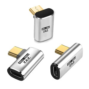 USB Type-C �ϊ��A�_�v�^�[ L���^ 90�x PD 100W �}���[�d 40Gbps �����f�[�^�]�� 8K �f���o�� �I�X ���X �R�l�N�^�[