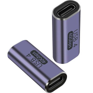 USB Type-C �A�_�v�^ ���X to ���X 2�Z�b�g 40Gbps �����f�[�^�]�� 100W 5A �}���[�d 8K 120Hz �f���o�� �����R�l�N�^ USB4 �����P�[�u��