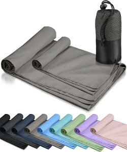 速乾タオル 旅行 登山 【グッと吸い・サッと乾く】超軽量 コンパクト スポーツタオル セームタオル マイクロファイバー そっかんタオル バスタオル フェイスタオル アウトドア ヨガ サウ