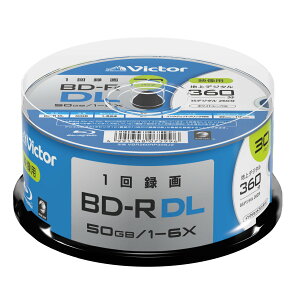 �u���[���C�f�B�X�N BD-R DL 2�w �^��p 50GB 1��^��p �L�^���f�B�A �f���p �X�s���h���P�[�X 10���g