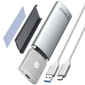 M.2 SSD�O�t���P�[�X NVMe PCIe�Ή� �A���~�� USB3.2 10Gbps �����]�� �H��s�v 2230 2242 2260 2280�T�C�Y�Ή� 4TB�܂�